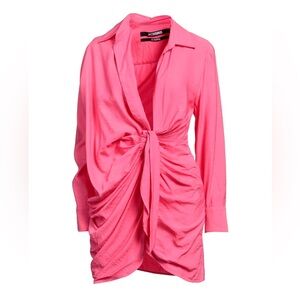 SOLD | NWT Jacquemus La Robe Bahia Draped Dress | Pink | Size 36 FR (4 US)